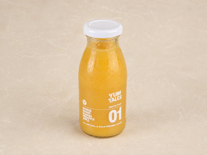 YumTales Smoothie Πορτοκάλι, Μάνγκο, Μπανάνα, Ανανάς, Μήλο