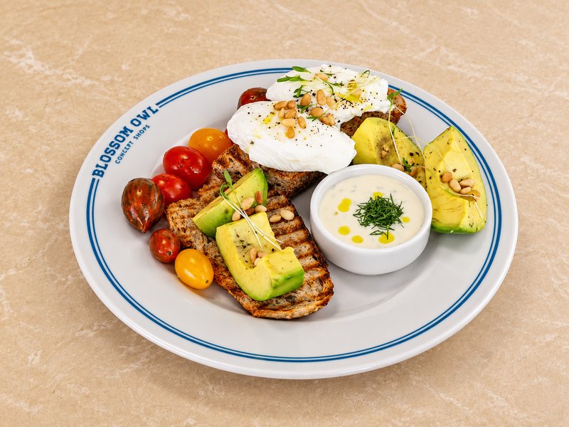 Poached Eggs & Avo Bruschetta