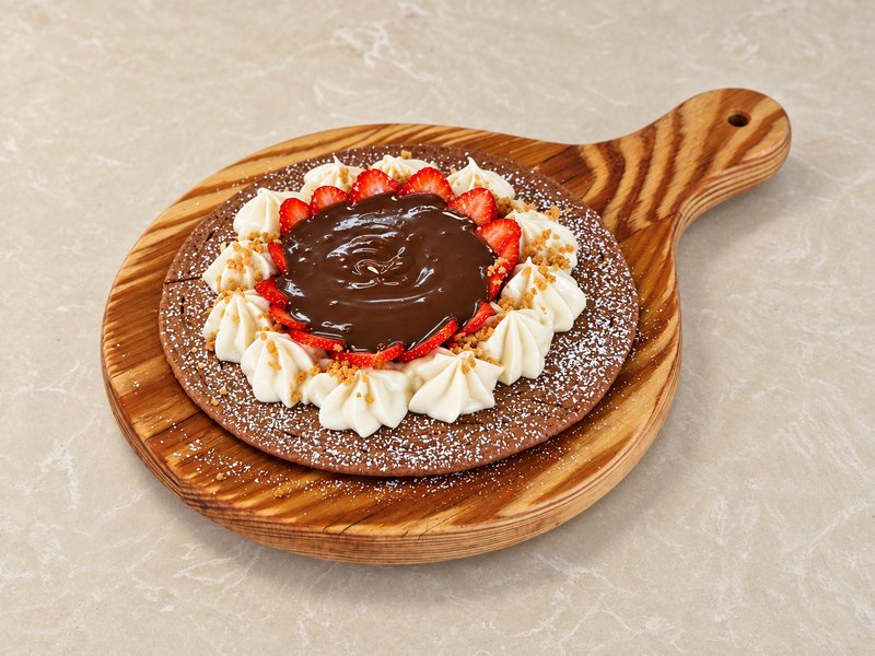 Choco Lava Pizza Pancake