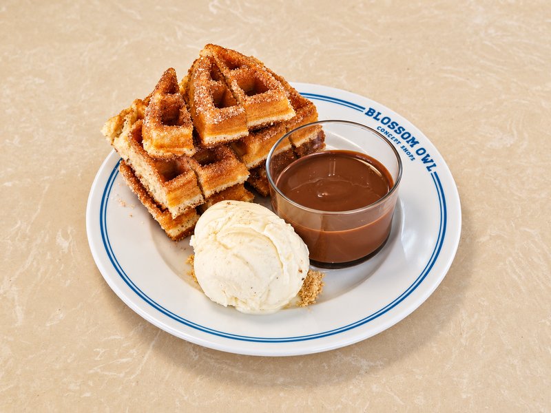 Churros Waffle Bites