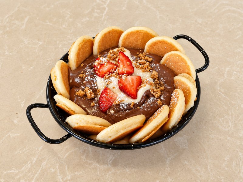 Double Praline & Cream Pancake Bites