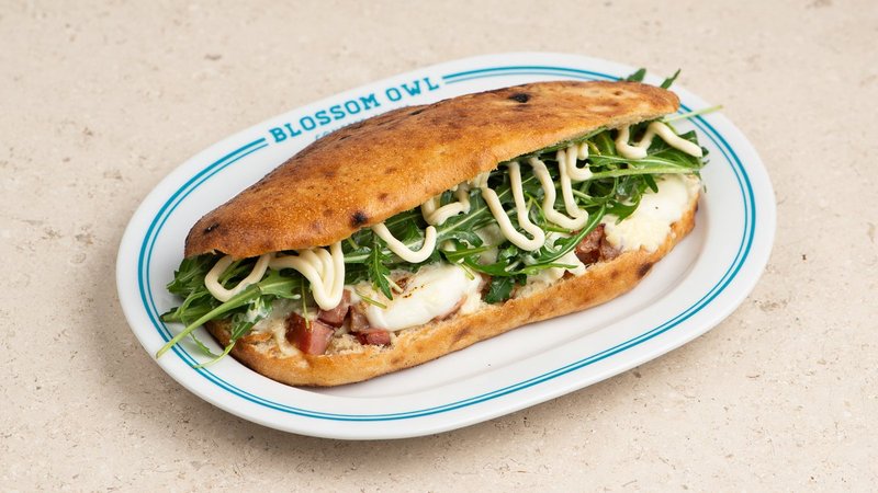 Bacon Mozzarella Flat Bread