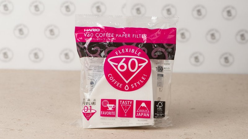 Hario V60 Χάρτινα Φίλτρα Μίας Χρήσης 100 pcs