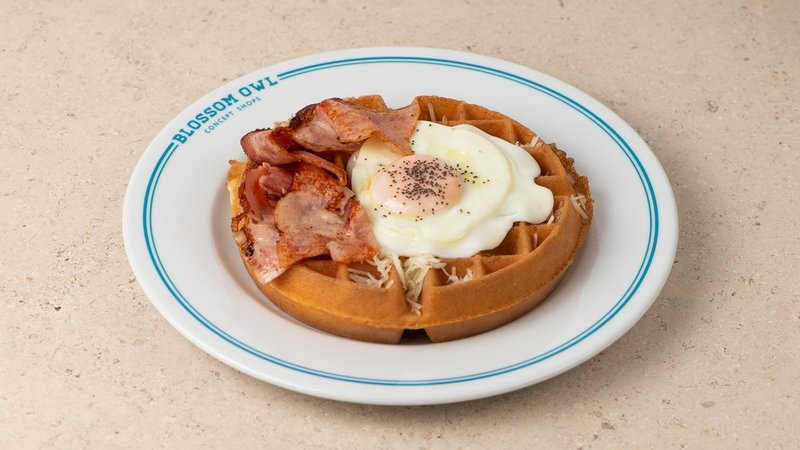 Egg and Bacon Waffle