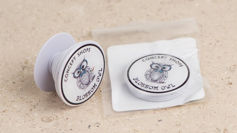 Phone Holder Blossom Owl Λευκό