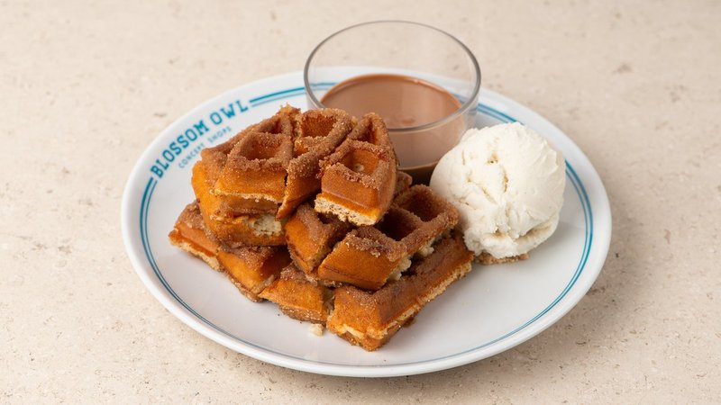 Churros Waffle Bites